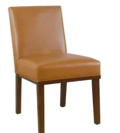 Dining Chairs-Kirkland's Home Blair Carmel Leather Dining Chair Brown