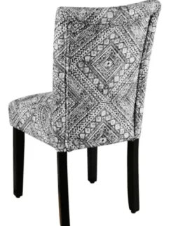 Dining Chairs-Kirkland's Home Blair Chinle Velvet Dining Chairs, Set Of 2 Black/White