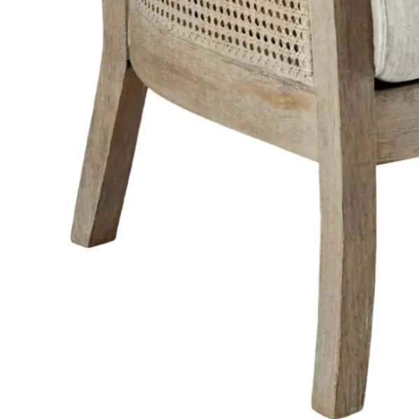 Accent Chairs-Kirkland's Home Blake Cane Back Accent Chair Tan