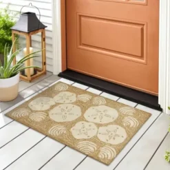 Outdoor Rugs-Kirkland's Home Blake Gray Zigzag Indoor/Outdoor Area Rug, 5X7 Gray/White