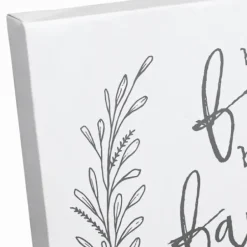 Wall Quotes & Signs-Kirkland's Home Bless This Food White And Gray Canvas Art Print Gray/White