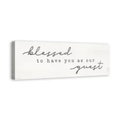 Wall Quotes & Signs-Kirkland's Home Blessed To Have You Canvas Wall Plaque White/Gray