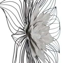 Wall Plaques-Kirkland's Home Blossom Metal Wall Plaques, Set Of 3 White