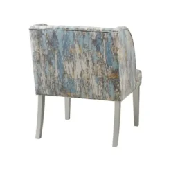 Accent Chairs-Kirkland's Home Blue And Gray Abstract Wingback Accent Chair Blue/Gray