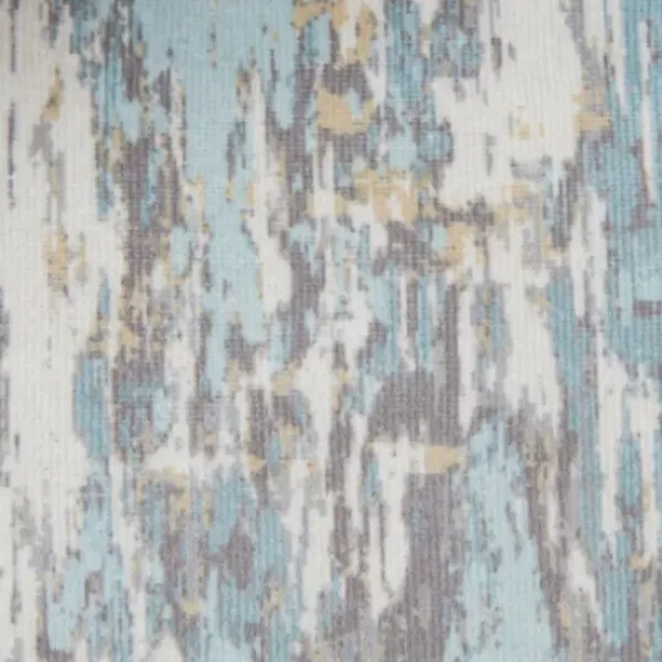 Accent Chairs-Kirkland's Home Blue And Gray Abstract Wingback Accent Chair Blue/Gray