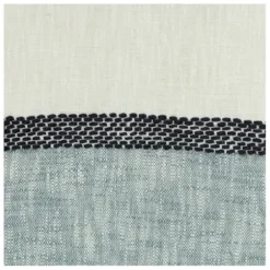 Blankets & Throws-Kirkland's Home Blue And Ivory Colorblock Throw Blue/Ivory