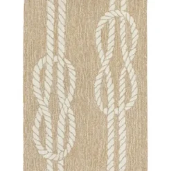 Outdoor Rugs-Kirkland's Home Blue And Ivory Flowers Outdoor Area Rug, 3X5 Blue/Ivory