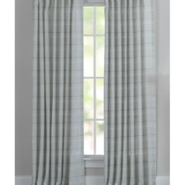 Curtains & Drapes-Kirkland's Home Blue And White Farmhouse Stripe Valance White/Blue