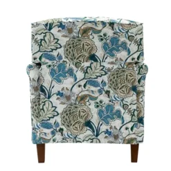 Accent Chairs-Kirkland's Home Blue And White Floral Classic Accent Chair Blue/White