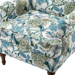 Accent Chairs-Kirkland's Home Blue And White Floral Classic Accent Chair Blue/White