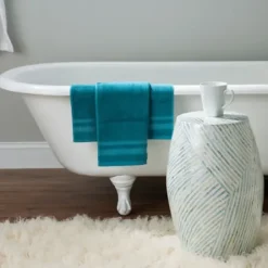 Accent & End Tables-Kirkland's Home Blue And White Mosaic Capiz Shell Drum End Table