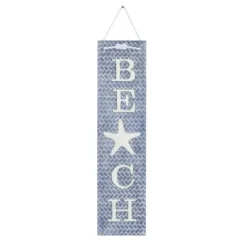 Wall Quotes & Signs-Kirkland's Home Blue Beach Starfish Wall Sign Blue/White