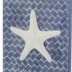 Wall Quotes & Signs-Kirkland's Home Blue Beach Starfish Wall Sign Blue/White