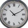 Clocks-Kirkland's Home Blue Beaded Roman Numeral Clock