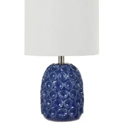 Table Lamps-Kirkland's Home Blue Ceramic Coastal Table Lamp White