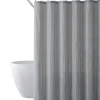 Shower Curtains-Kirkland's Home Blue Colorblock Striped Shower Curtain Blue/White