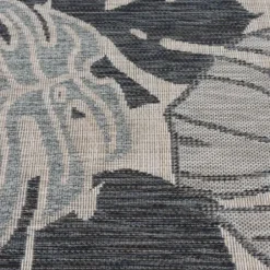 Outdoor Rugs-Kirkland's Home Blue Dhurri Stripe Indoor/Outdoor Area Rug, 7X9 Blue/White/Gray