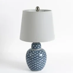 Table Lamps-Kirkland's Home Blue Elaine Table Lamp White