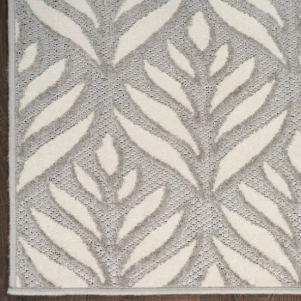 Outdoor Rugs-Kirkland's Home Blue Elletta Indoor/Outdoor Area Rug, 7X9 Gray