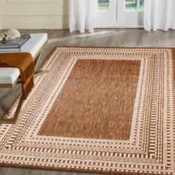 Outdoor Rugs-Kirkland's Home Blue Elletta Indoor/Outdoor Area Rug, 2X7 Gray