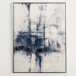 Canvas Art-Kirkland's Home Blue Era Abstract I Framed Canvas Art Print Blue/Gray