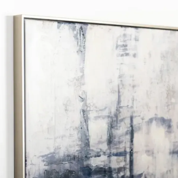 Canvas Art-Kirkland's Home Blue Era Abstract I Framed Canvas Art Print Blue/Gray