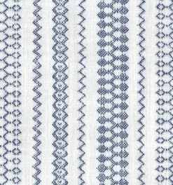Accent Chairs-Kirkland's Home Blue Farmhouse Stripe Swoop Accent Chair White/Blue