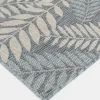 Outdoor Rugs-Kirkland's Home Blue Geometric Floral Outdoor Area Rug, 4X6 Blue/White
