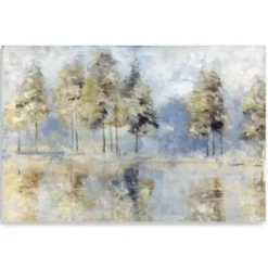 Canvas Art-Kirkland's Home Blue Golden Forest Giclee Canvas Art Print Blue/Gold