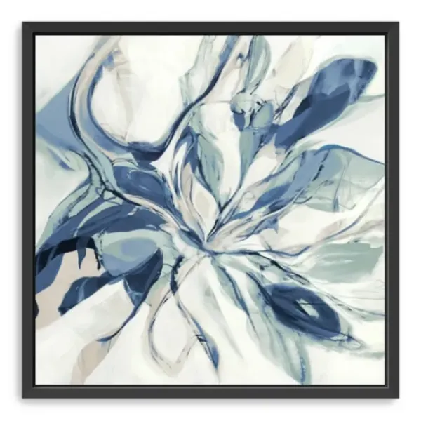 Canvas Art-Kirkland's Home Blue Halcyon Framed Canvas Art Print Blue/White