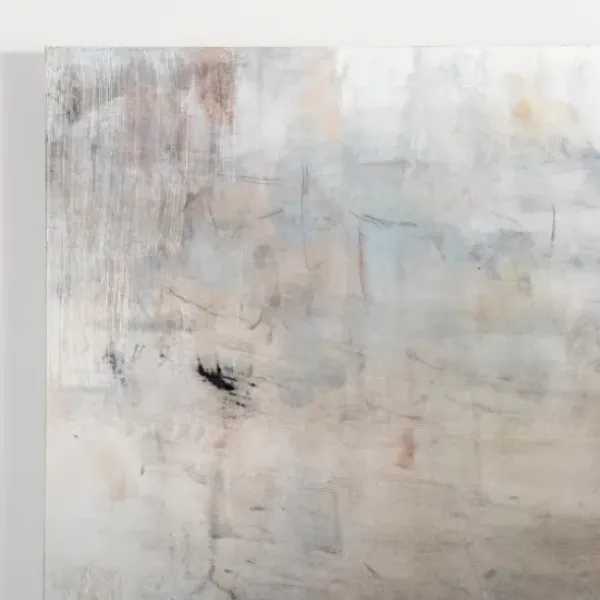 Canvas Art-Kirkland's Home Blue Haze Abstract Canvas Art Print White/Blue/Brown