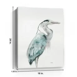 Canvas Art-Kirkland's Home Blue Heron I Canvas Art Print Blue/White