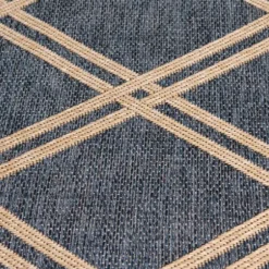 Outdoor Rugs-Kirkland's Home Blue Malibu Arrows Outdoor Area Rug, 7X9 Blue/Ivory