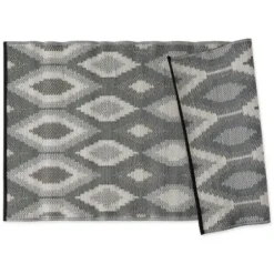 Outdoor Rugs-Kirkland's Home Blue Malibu Leafy Outdoor Area Rug, 7X10 Blue/Gray