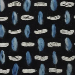 Pillows-Kirkland's Home Blue Modern Interwoven Accent Pillow Blue/White