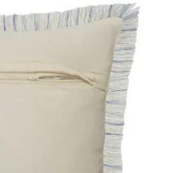 Pillows-Kirkland's Home Blue Modern Interwoven Accent Pillow Blue/White