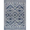 Outdoor Rugs-Kirkland's Home Blue Modern Stripes Outdoor Area Rug, 4X6 Blue/White