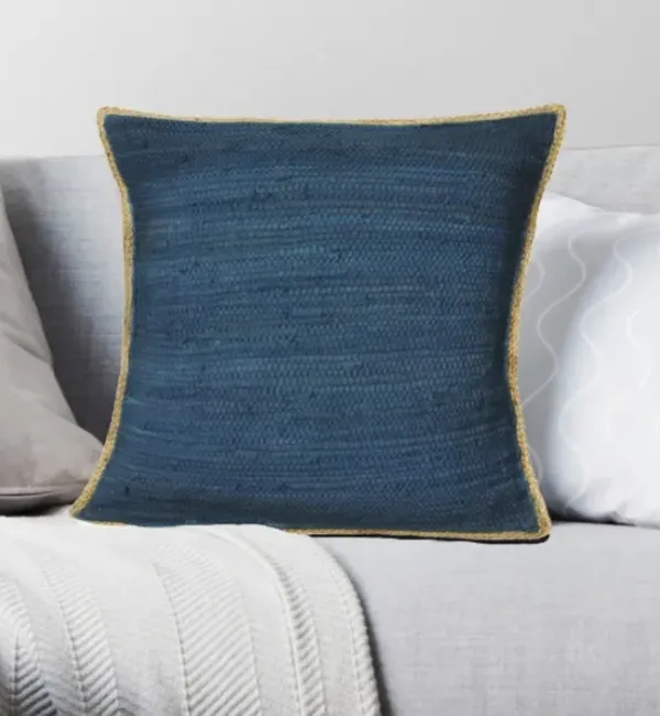 Pillows-Kirkland's Home Blue Moon Riley Pillow Blue/Tan