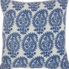 Pillows-Kirkland's Home Blue Paisley Pattern Pillow Blue/White