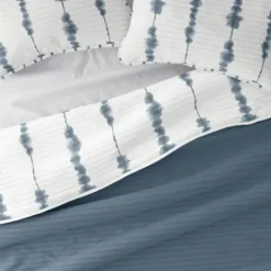Quilts-Kirkland's Home Blue Shibori Reversible 2-Pc. Twin Quilt Set Blue/White