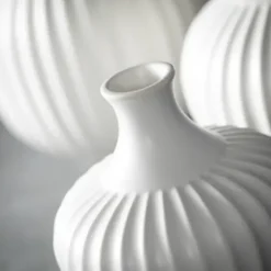 Vases-Kirkland's Home Blue Stoneware Vases, Set Of 3 Blue/White
