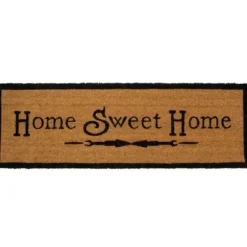 Doormats-Kirkland's Home Blue Striped Hello Doormat Blue/Tan/Black