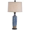 Table Lamps-Kirkland's Home Blue Textured Ceramic Table Lamp Tan