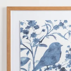 Framed Art-Kirkland's Home Bluebird On Branch I Framed Art Print Blue/White