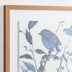 Framed Art-Kirkland's Home Bluebird On Branch Ii Framed Art Print White/Blue