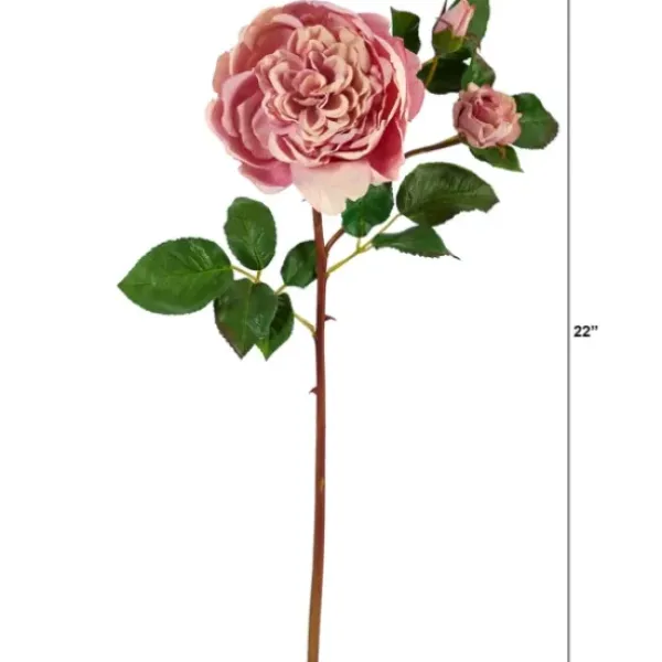 Stems & Bouquets-Kirkland's Home Blush Blooming Rose Stems, Set Of 6 Pink