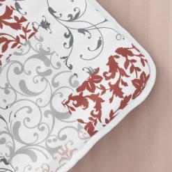 Quilts-Kirkland's Home Blush Patchwork Reversible 3-Pc. King Quilt Set Pink/White/Gray