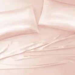 Bed Sheets-Kirkland's Home Blush Satin King 2-Pc. Pillow Case Set Pink