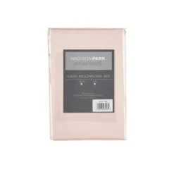 Bed Sheets-Kirkland's Home Blush Satin Standard 2-Pc. Pillow Case Set Pink