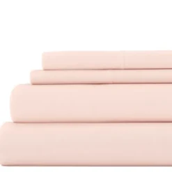 Bed Sheets-Kirkland's Home Blush Ultra Soft 3-Pc. Twin Xl Sheet Set Pink